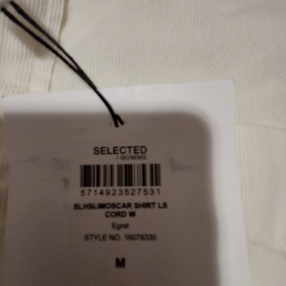 Selected homme bottom down shirt size M bnwt - Picture 12 of 12